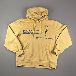 Halsey Tour Hoodie Dreams Darling 2022 M Gold Yellow Pullover Graphic